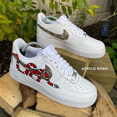 air force 1 gucci snake|gucci nike af1 fabric.